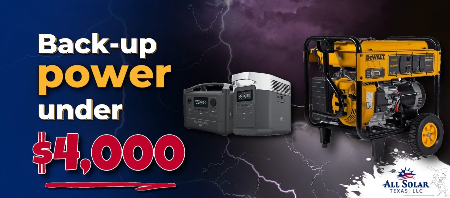 Power backup under $4,000 - home power generator options for homeowners