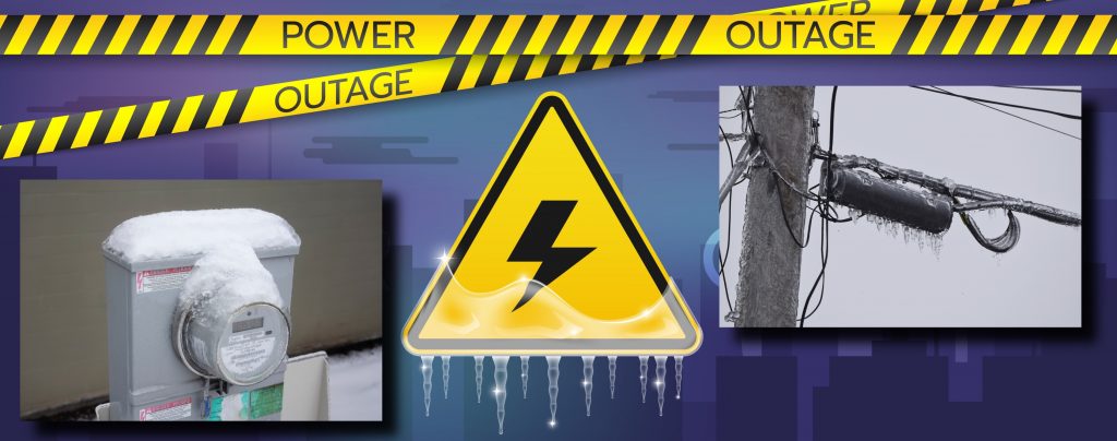 Power outage in Texas from Freeze.