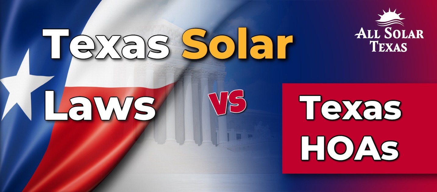 Texas solar laws vs Texas HOA